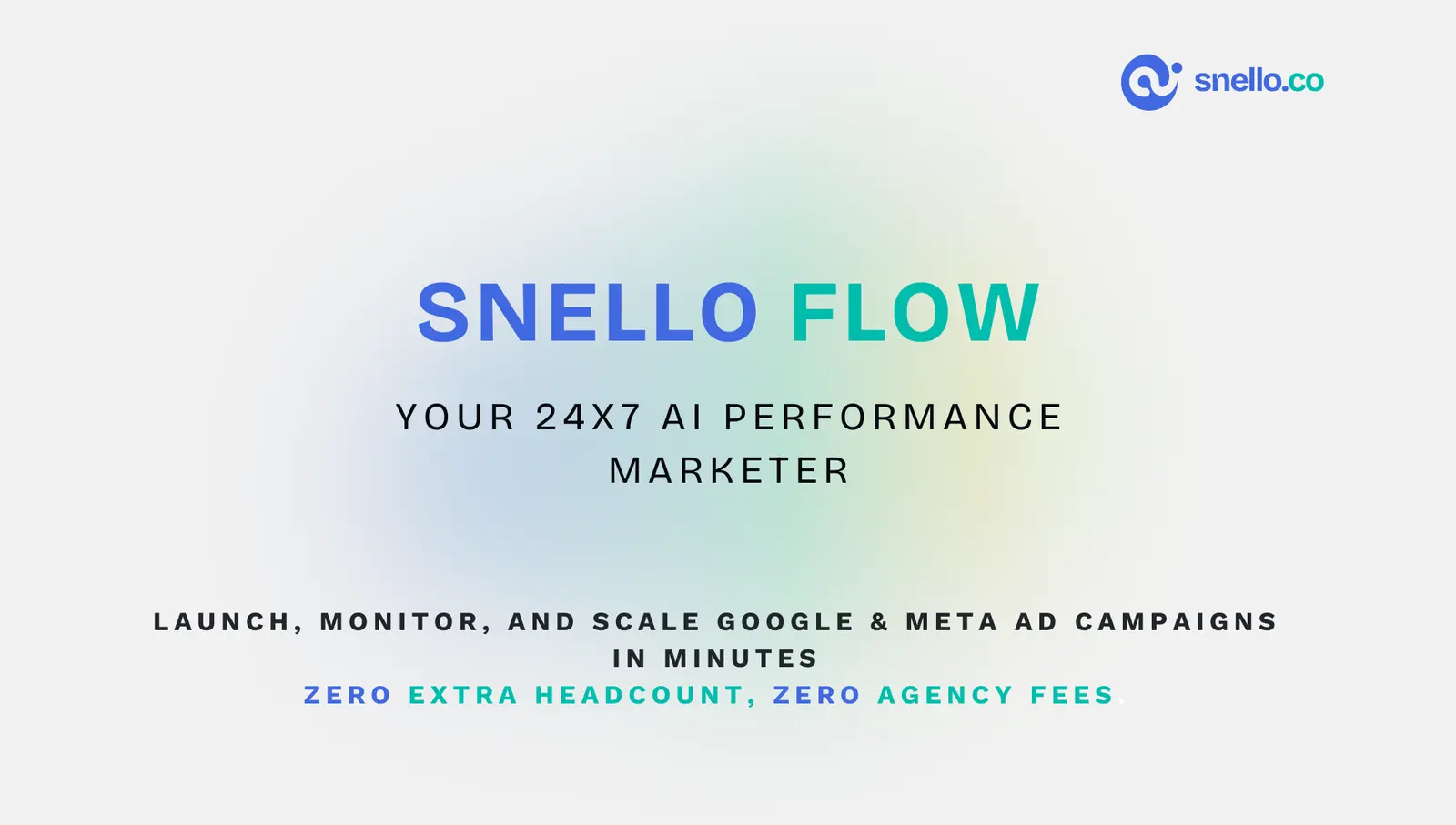 Snello dashboard or landing page image