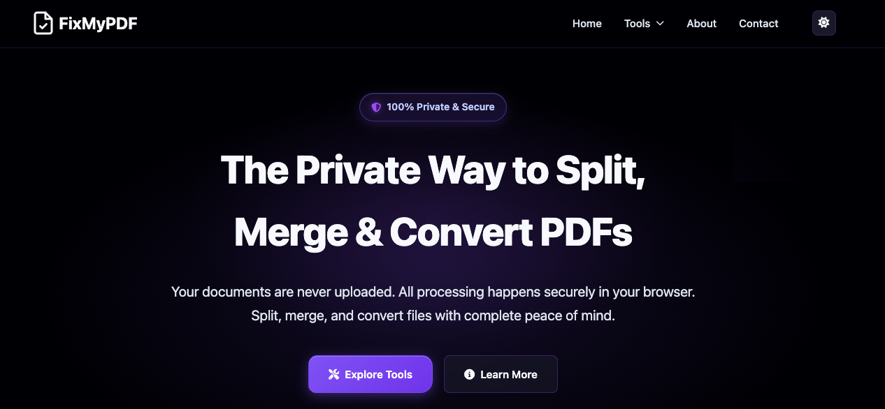 FixMyPDF banner